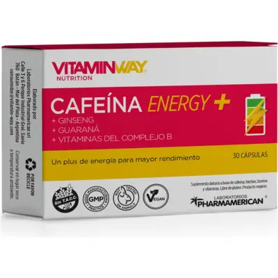 Suplemento Dietario Vitamin Way Cafeína Energy x 30 Cápsulas