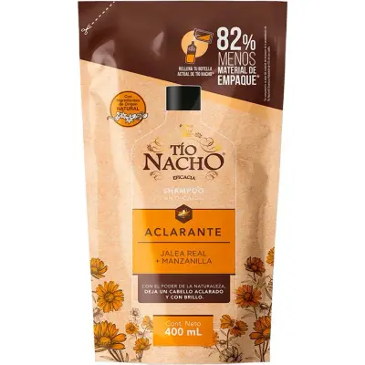 Shampoo Aclarante Tío Nacho 400 ml