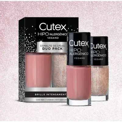 Esmalte Cutex Duo Pack Glitter Celebrity