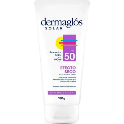 Protector Solar Dermaglos FPS 50 Seco 180 ml