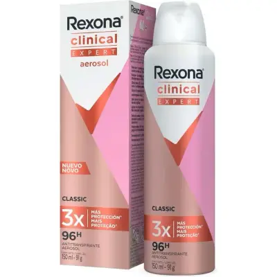 Desodorante Antitranspirante Aerosol Rexona Clin