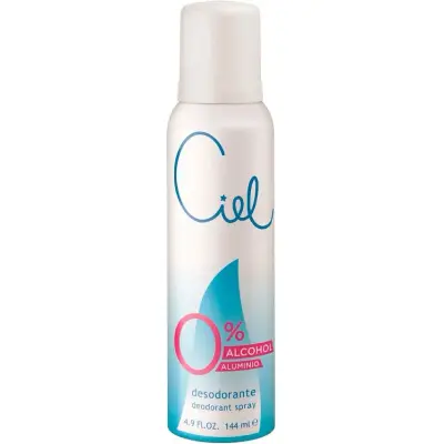 Desodorante Aerosol Ciel Sin Alcohol 144 ml
