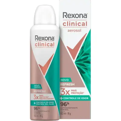 Desodorante Antitranspirante Rexona Clinical Aerosol 91 g