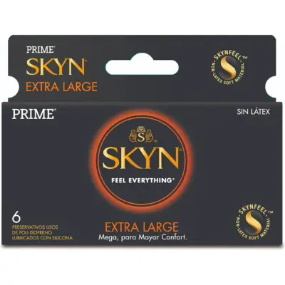 Preservativos Prime Pre Skyn Extended Large Pack 6 Unidades