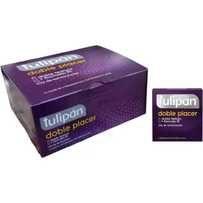 Preservativo Tulipán Placer Doble Lubrificante x3