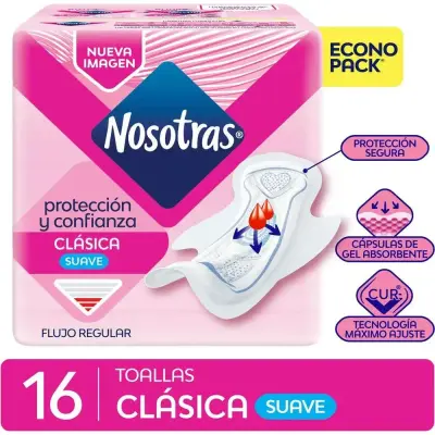 Protector Femenino Nosotras Toa Clásico x16