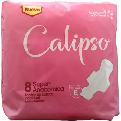 Pañal Calipso Anatómico Talle Supremo con Leche 8 Unidades
