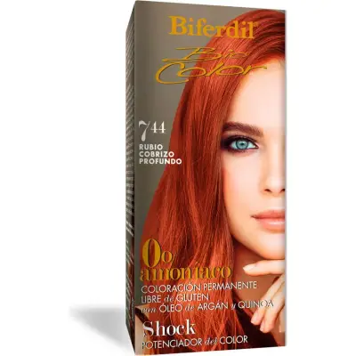 Tintura Capilar Biferdil Biocol 0% Amoniaco Tono 7.44