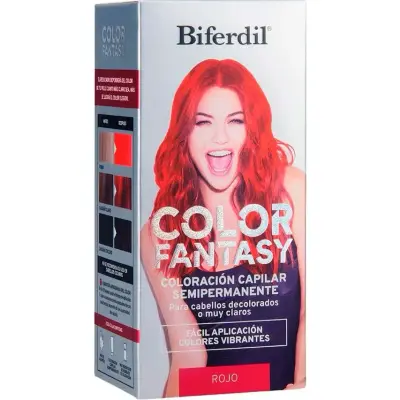 Tintura Capilar Biferdil Kit Fantasy Rojo