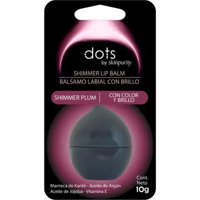 Dots Lip Balm Shimmer Plum 10 g