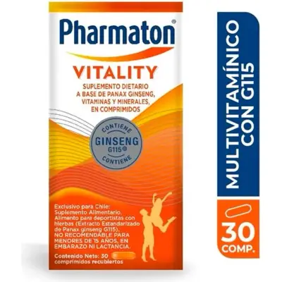 Pharmaton Vitality Comprimidos x 30