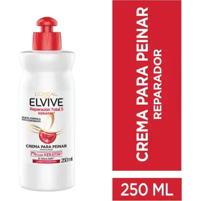 Crema para Peinar Elvive Keratina 250 ml