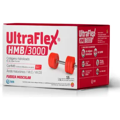 Ultraflex HMB 3000 Suplemento Dietario 15 Sobres