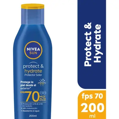 Protector Solar Nivea Sun FPS 70 Hidra 200 ml