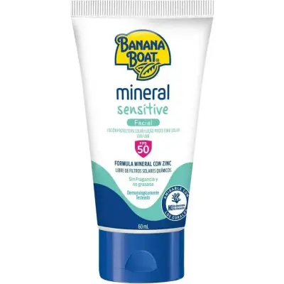 Protector Solar Mineral Banana Boat FPS 50 60 ml