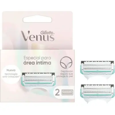 Gillette Venus Intima Cuchillas de Afeitar x2