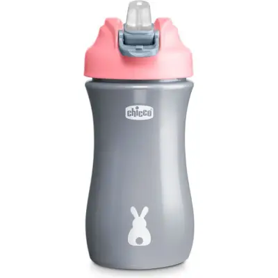 Vaso Pop-Up Cup Chicco +2 años Rosado