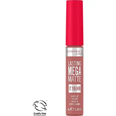 Labial Rimmel Lasting Finish Mega Matte Tono 709