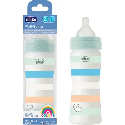 Biberón Chicco Bien-Être Flujo Medio 250 ml