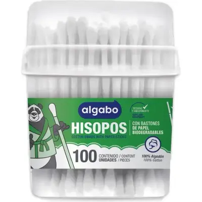 Algodón Hisopos de Papeleta por 100 Tubos