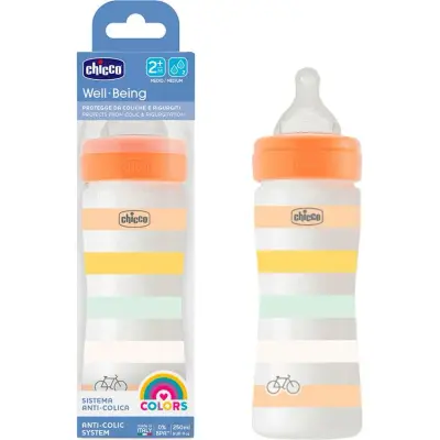 Biberón Chicco Biberon WB Flujo Medio 250 ml