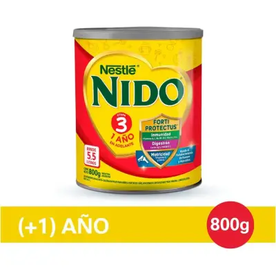 Nidö 3 Prebio 1 Desarrollo y Aprendizaje 800 g