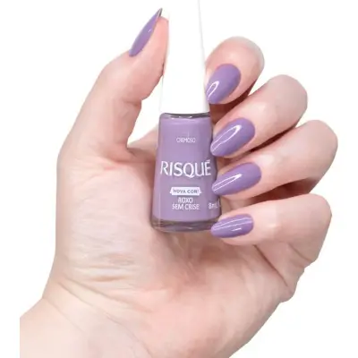 Esmalte de Uñas Risqué Cremoso Roxo Sem Cri