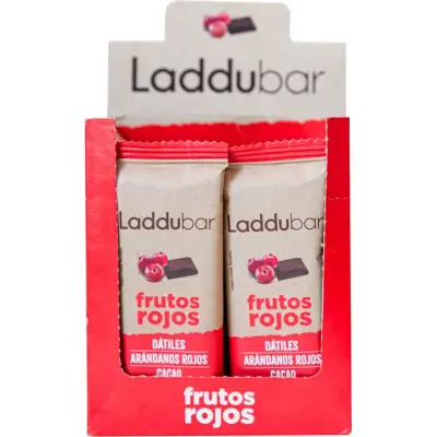 Barra de Caramelo Laddu Frutas Rojas 12 unidades