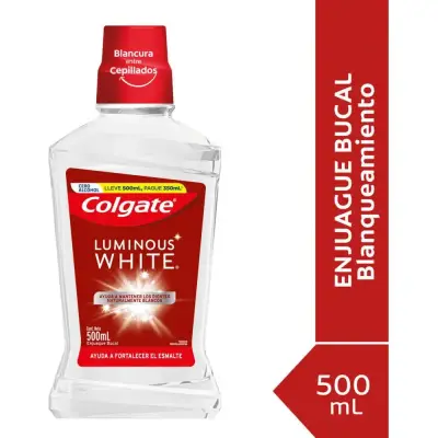Enjuague Bucal Colgate Luminous 500 ml