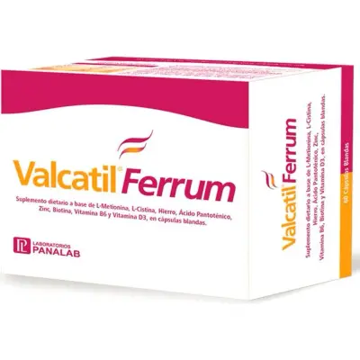 Valcatil Ferrum Suplemento Dietario 60 Cápsulas