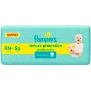 Pañal Pampers Deluxe Protección Recién Nacido+ 56 piezas