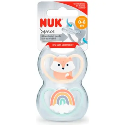 Nuk Set 2 Chupetes Space Talla M