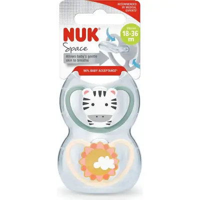 Set 2 Chupetes NUK Space Talla M