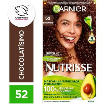 Tintura Capilar Nutrisse Tono 52 Chocolate