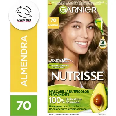 Tintura Capilar Nutrisse Tono 70 Almendra