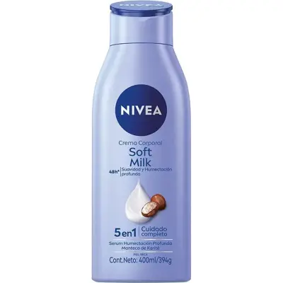 Crema Corporal Nivea Soft Milk 5 en 1 400 ml