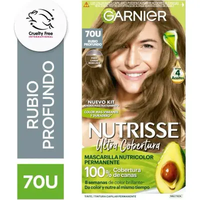 Tintura Capilar Nutrisse Ultra Tono 70 Rubio Profundo