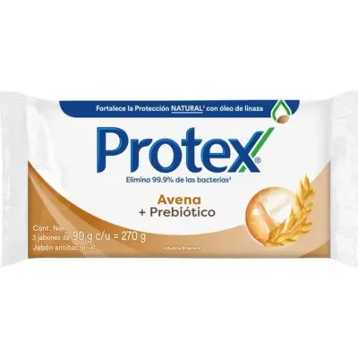 Jabón Líquido Protex Avena y Prebióticos 3 x 90 ml