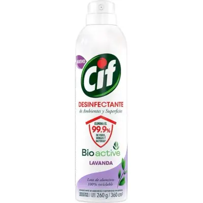 Desinfectante en Aerosol Cif Lavanda 360 ml