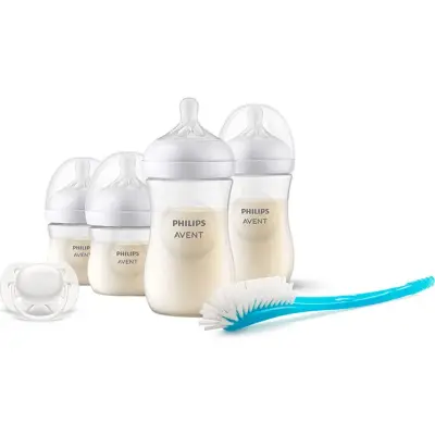 Set de 4 Mamadera Avent Natural Response con Cepillo de Limpieza