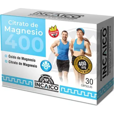 Citrato de Magnesio 400 mg Cápsulas x 30