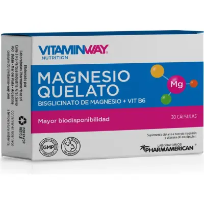 Suplemento Dietario Vitamin Way Magnesio Quelato 30 Comprimidos