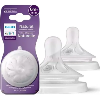 Mamadera Natural Response Avent 6M+ Pack x2