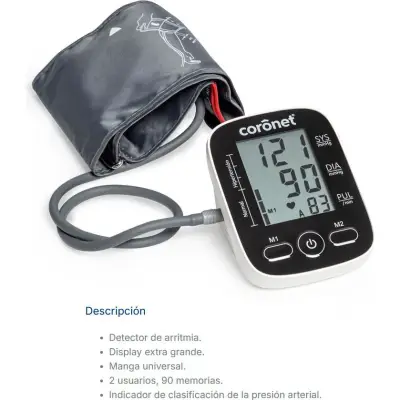 Tensiómetro Digital Automático Coronet Brazo LD527