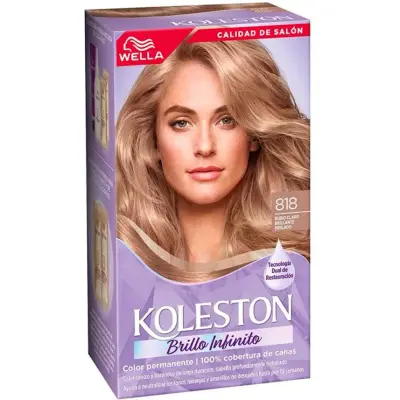 Koleston Kit Colorante Capilar 8.18 Rubio Claro Brillante
