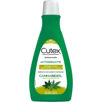 Quitaesmalte Cutex Antioxidante con CBD 100 ml