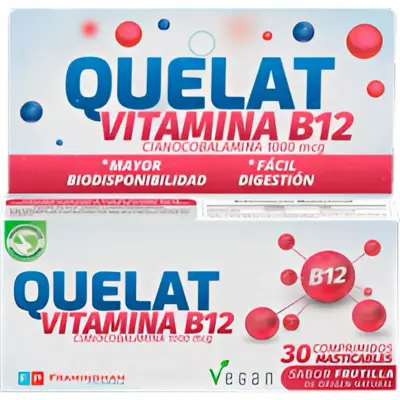 Quelat B12 Comprimidos Masticables 30 unidades