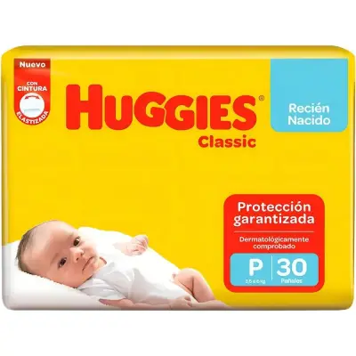 Pañal Huggies Classic Talla P x30