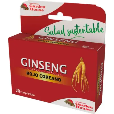 Ginseng Rojo Suplemento Dietario 20 Cápsulas