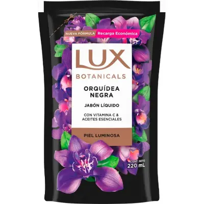 Jabón Líquido Lux Orquídea Negra 220 ml